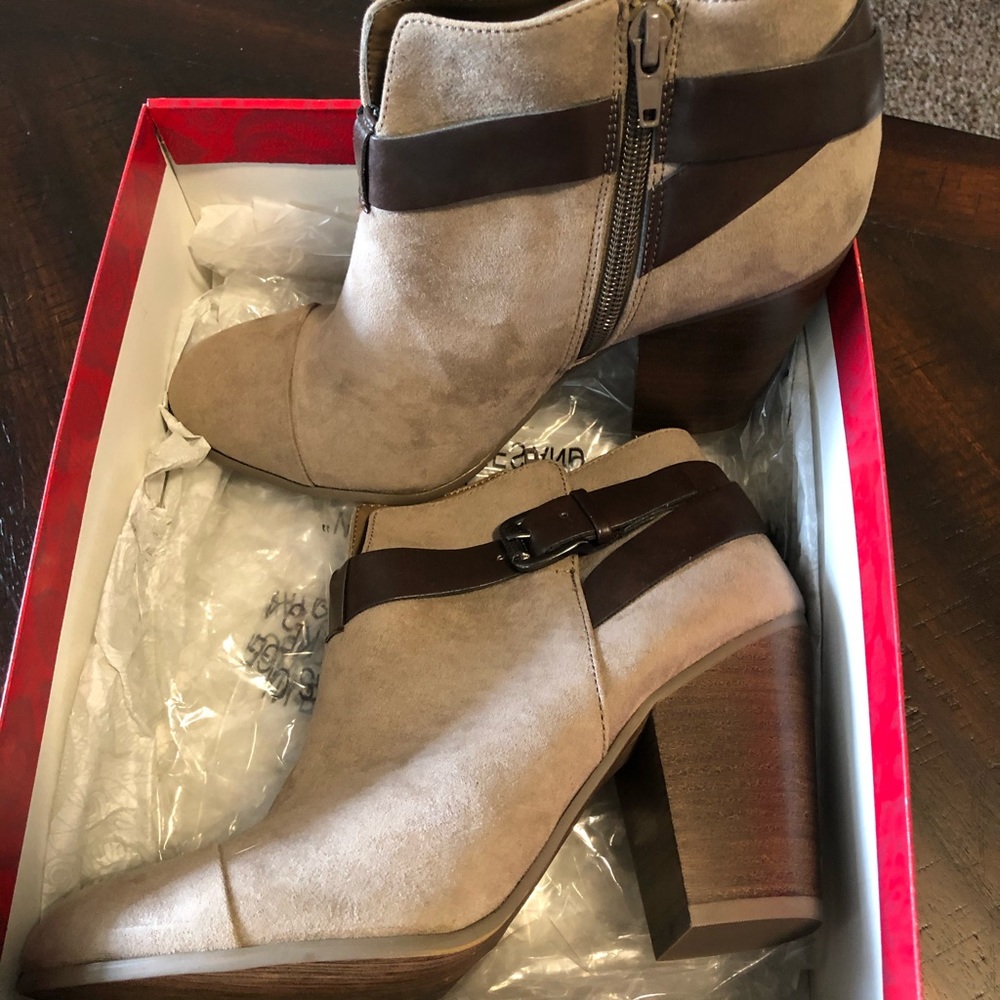 Tan Booties - Picture 2 of 3